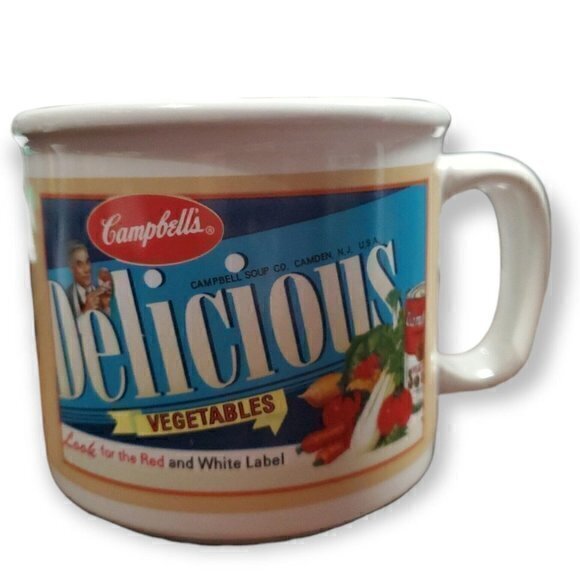 VINTAGE 2005 CAMPBELLS SOUP MUG / CUP - 14 OZ - DELICIOUS VEGETABLES - Picture 2 of 4